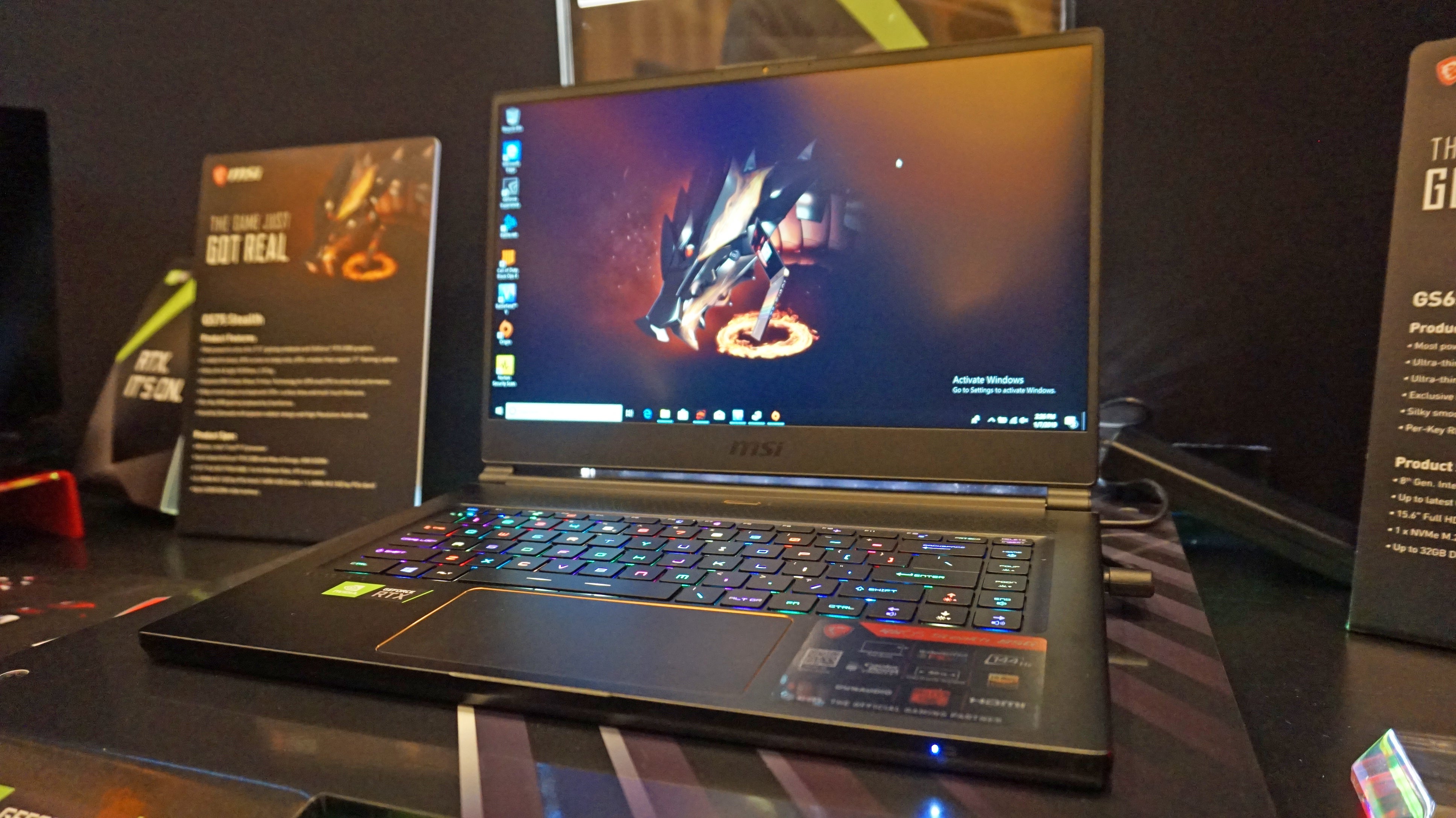 Image for CES 2019: MSI's ultra thin GS65 Stealth laptop gets an RTX refresh