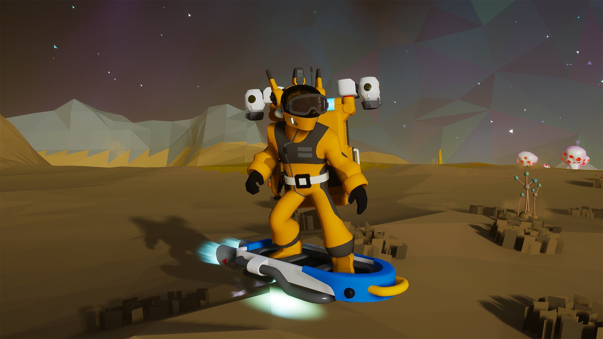 Image for Astroneer now lets you kickflip across planets on hoverboards