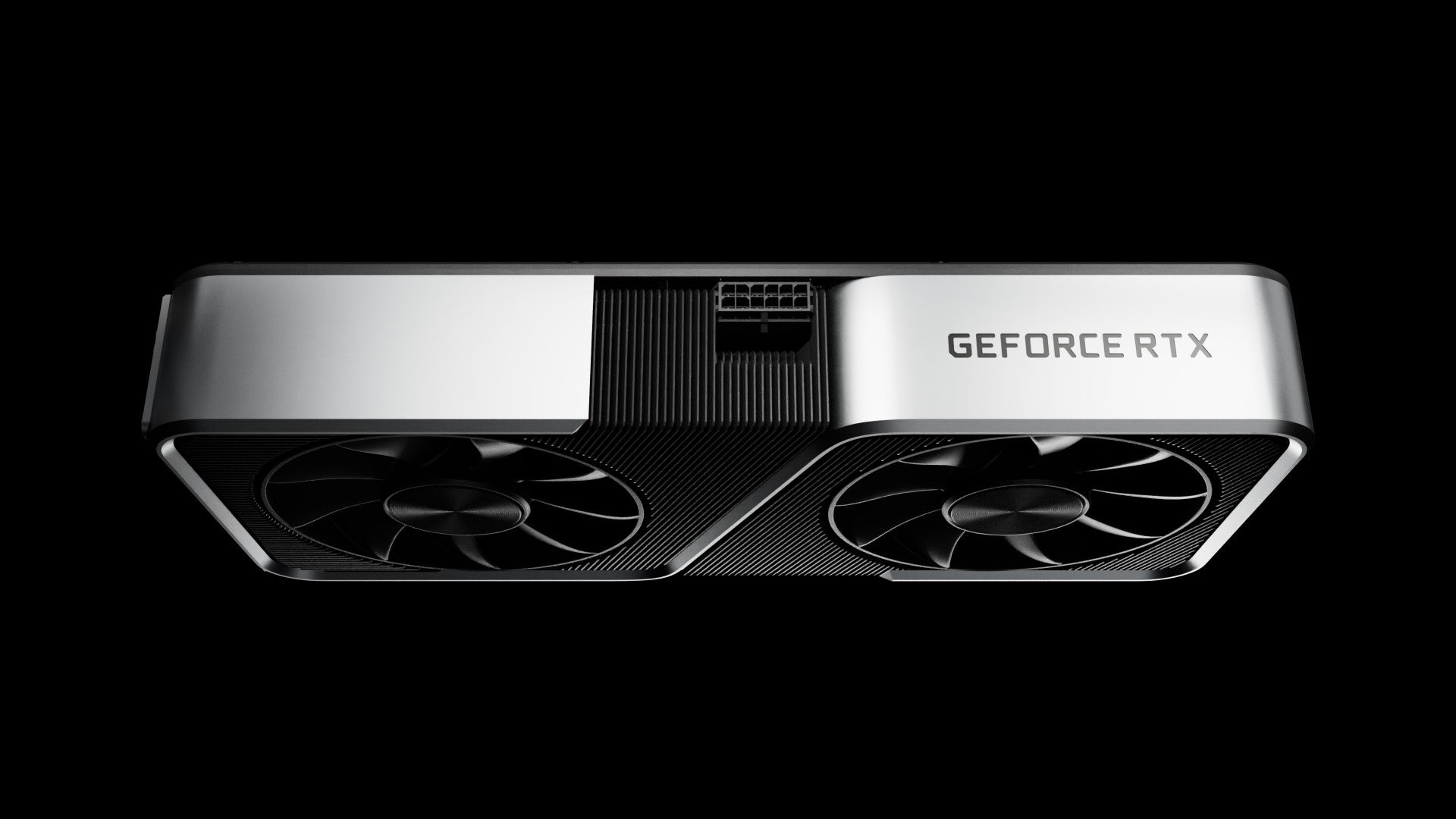 A side-on view of Nvidia's RTX 3060 Ti Founders Edition graphics card