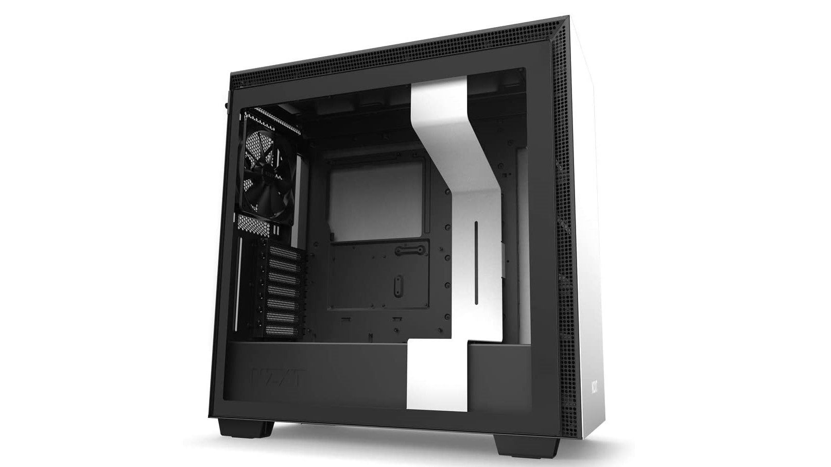 The white NZXT H710 against a white background.