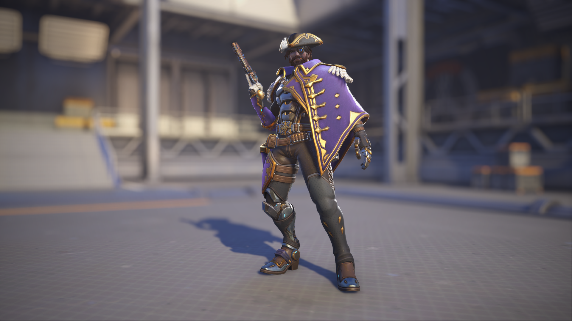 Cassidy models his Space Raider skin in Overwatch 2.