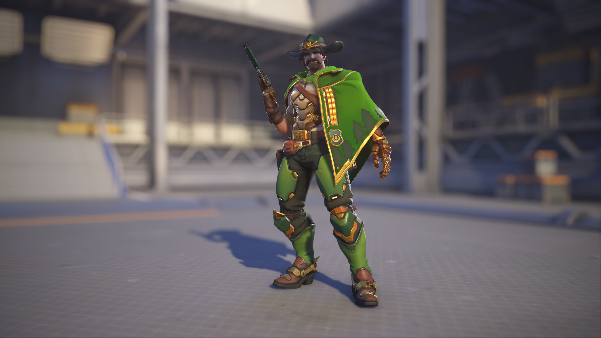 Cassidy models his Forest Ranger skin in Overwatch 2.