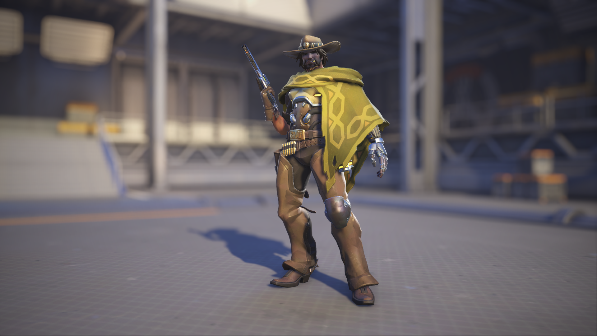 Cassidy models his Wheat skin in Overwatch 2.
