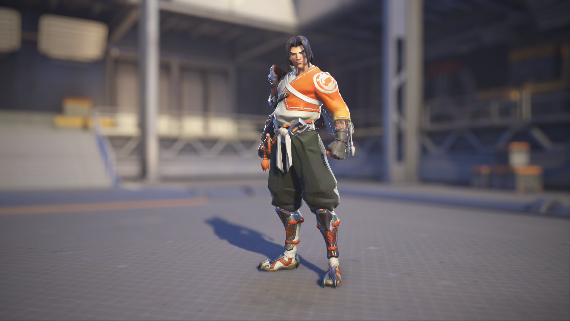 Hanzo models his Young Hanzo skin in Overwatch 2.