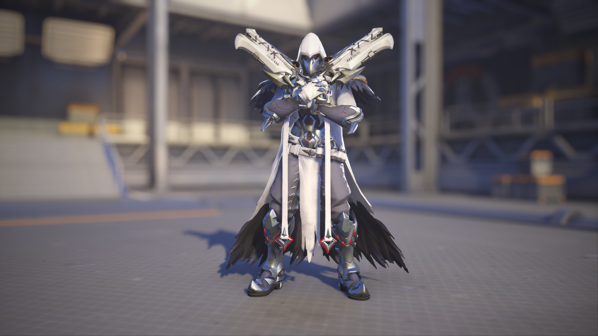 Reaper models his Evermore skin in Overwatch 2.