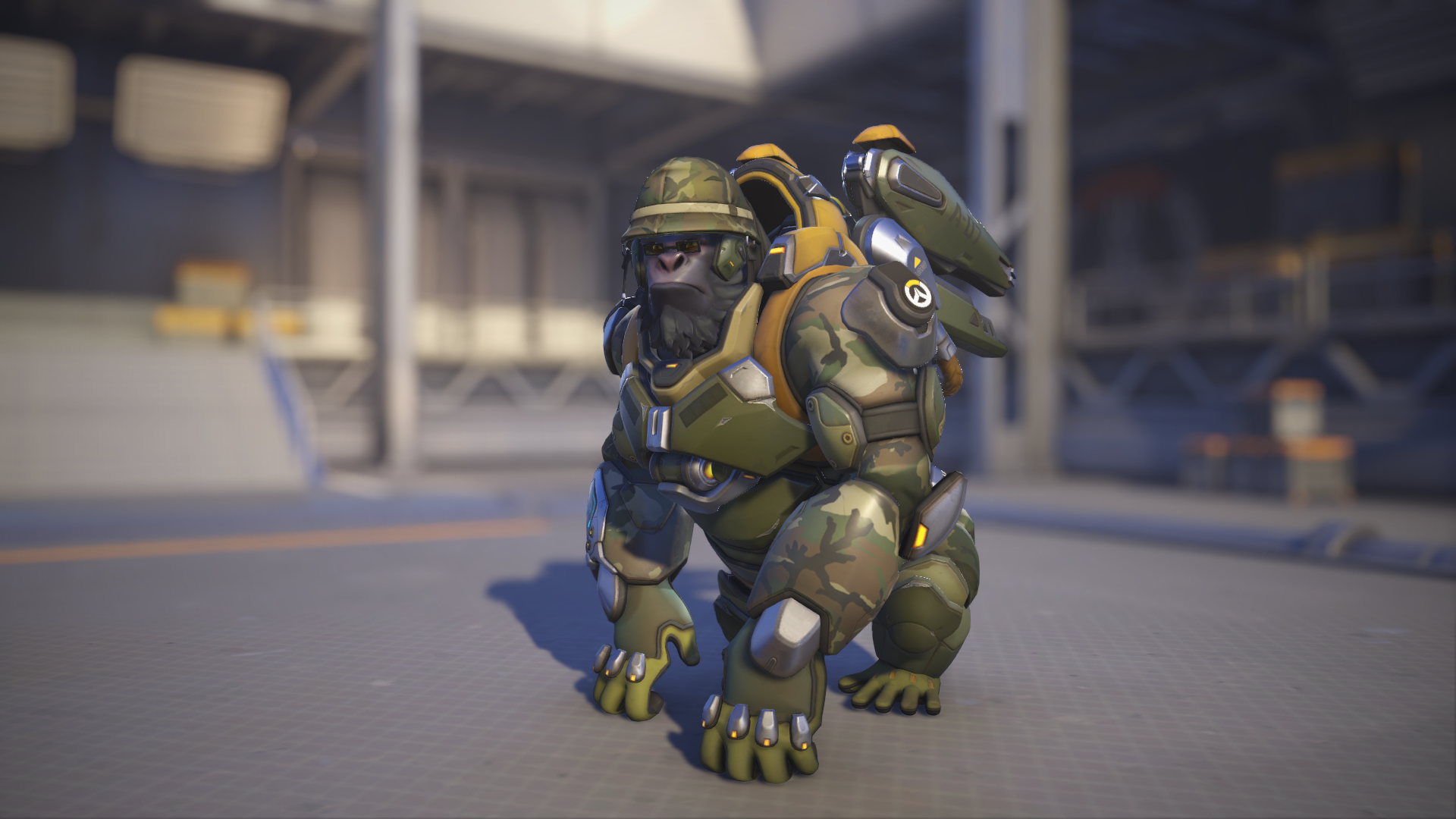 Winston models his Tactical skin in Overwatch 2.