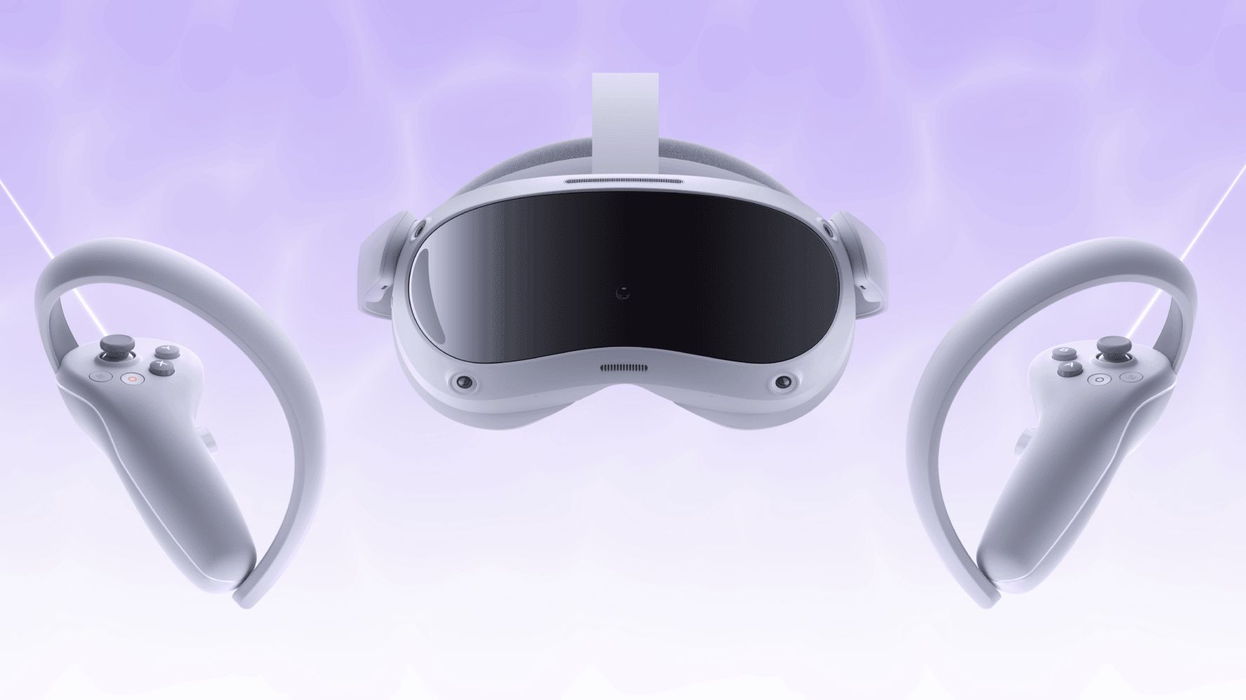 The Pico 4 VR headset and controllers