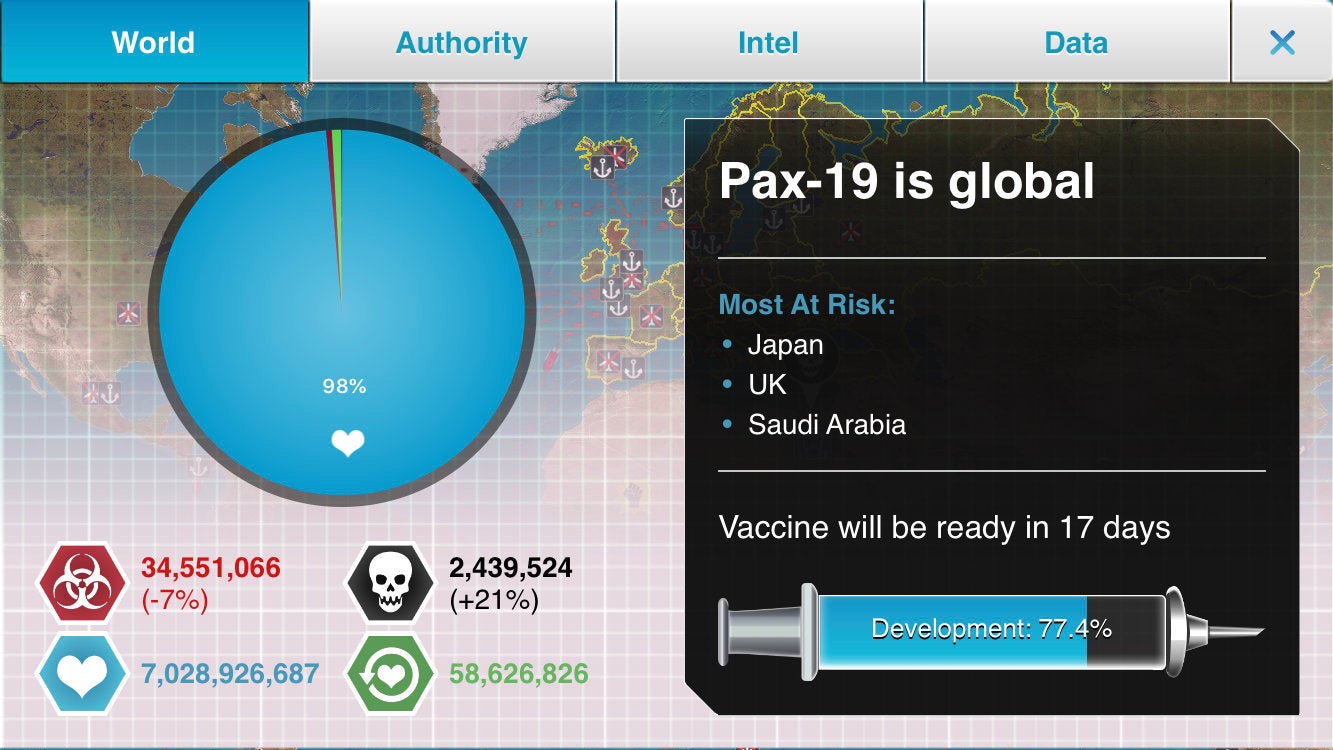 Plague Inc: The Cure takes a shot at containing Covid-19 ...