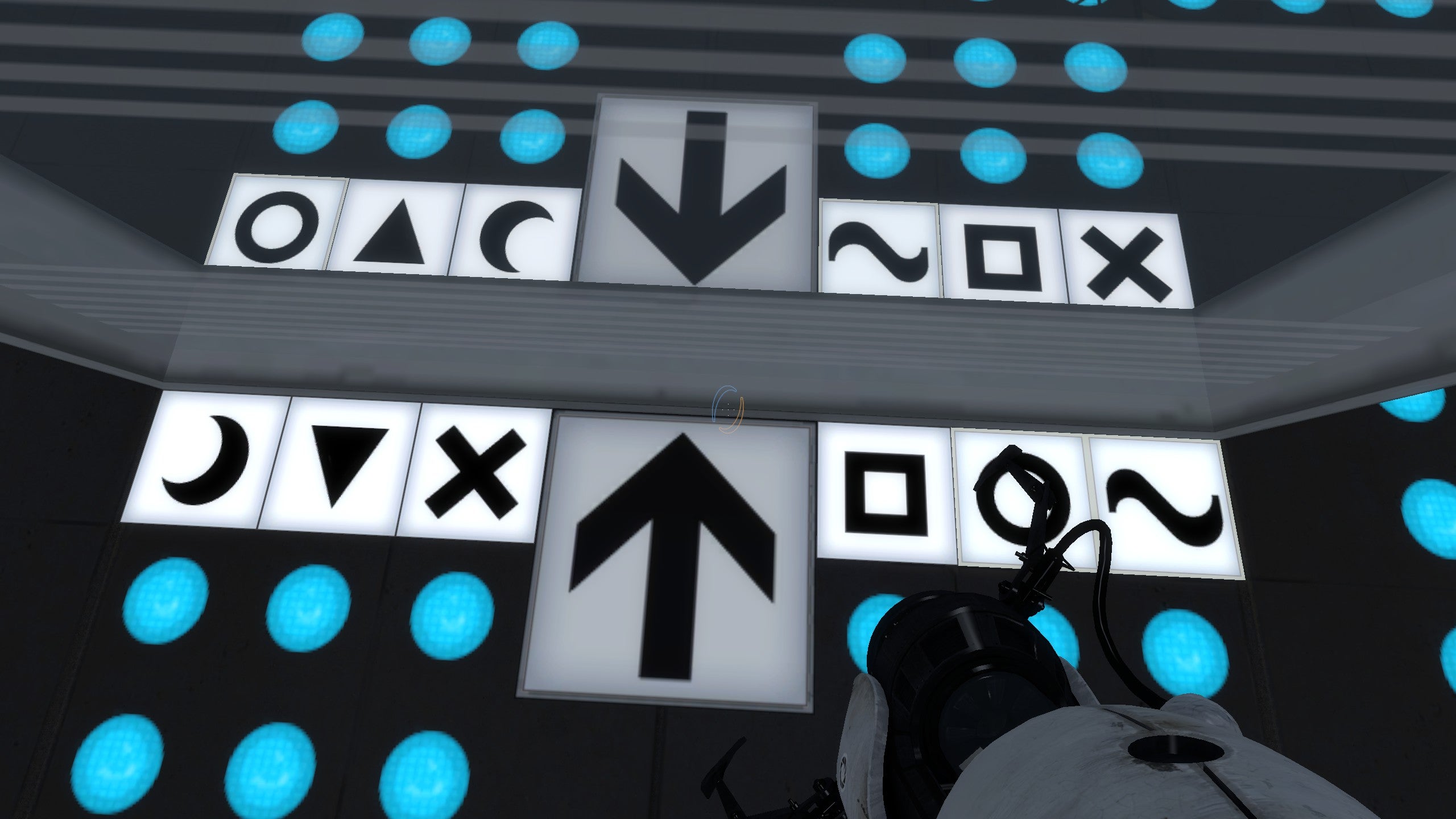 A series of symbols in the Unreal Portal 2 mod