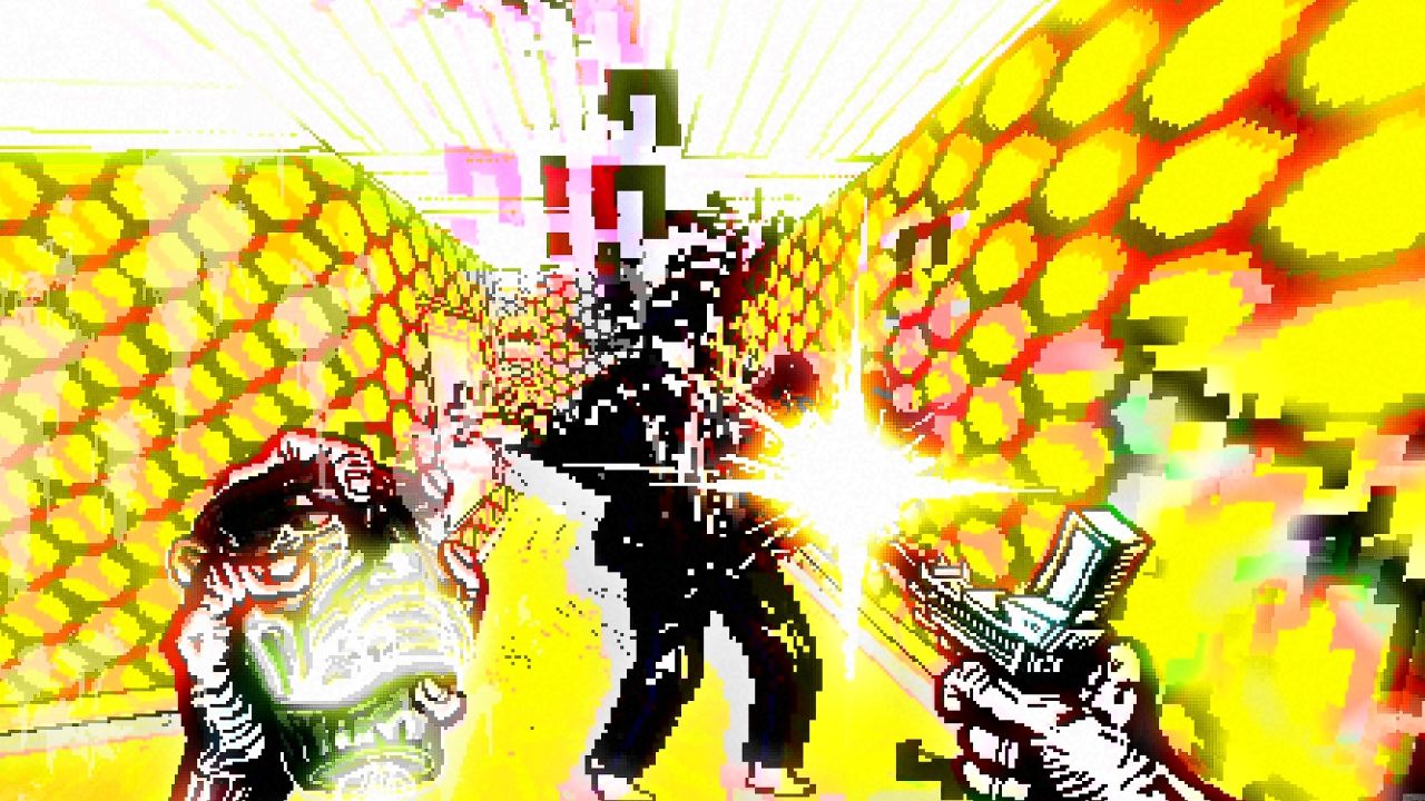 Image for Trippy FPS Post Void is like Devil Daggers having a fever dream of Hotline Miami