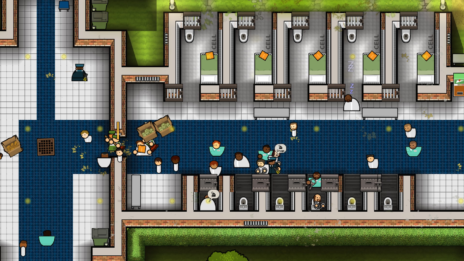 prison architect workers stuck