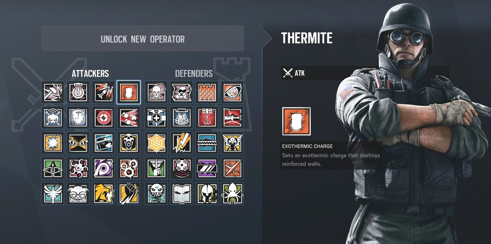 Image for Rainbow Six Siege Thermite: what he can do and how to use him