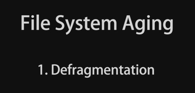Image for Video: File System Aging - 1. Defragmentation
