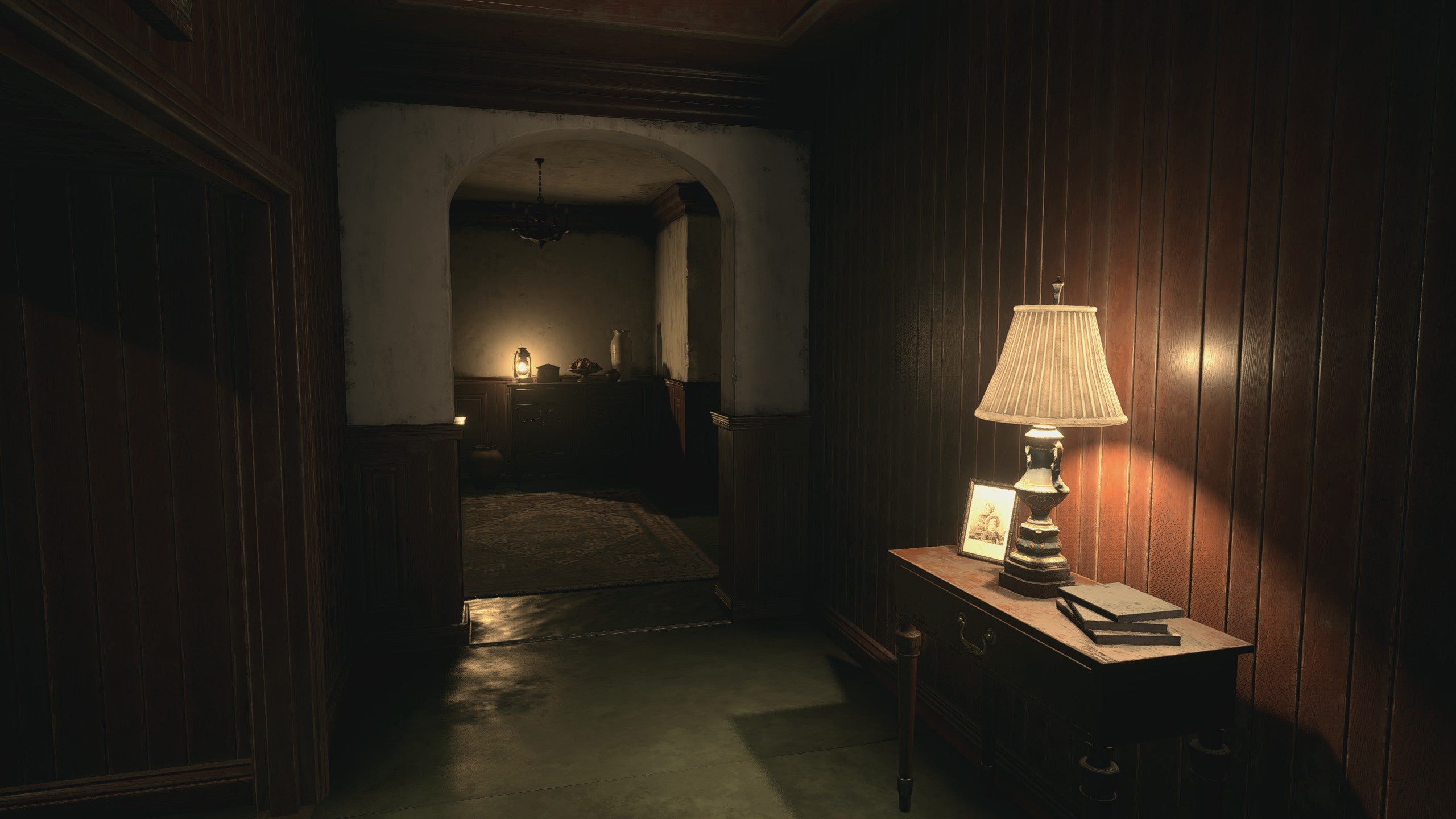 Screenshots of House Beneviento from Resident Evil Village