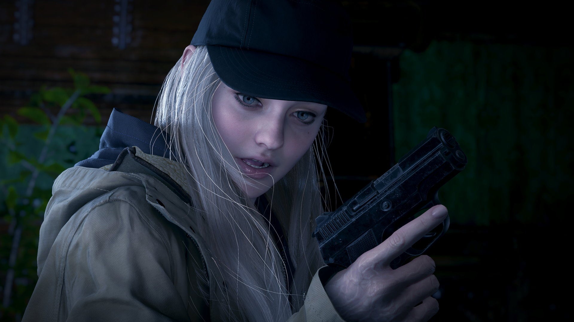 A close-up of Rose from Resident Evil Village's Shadows Of Rose DLC