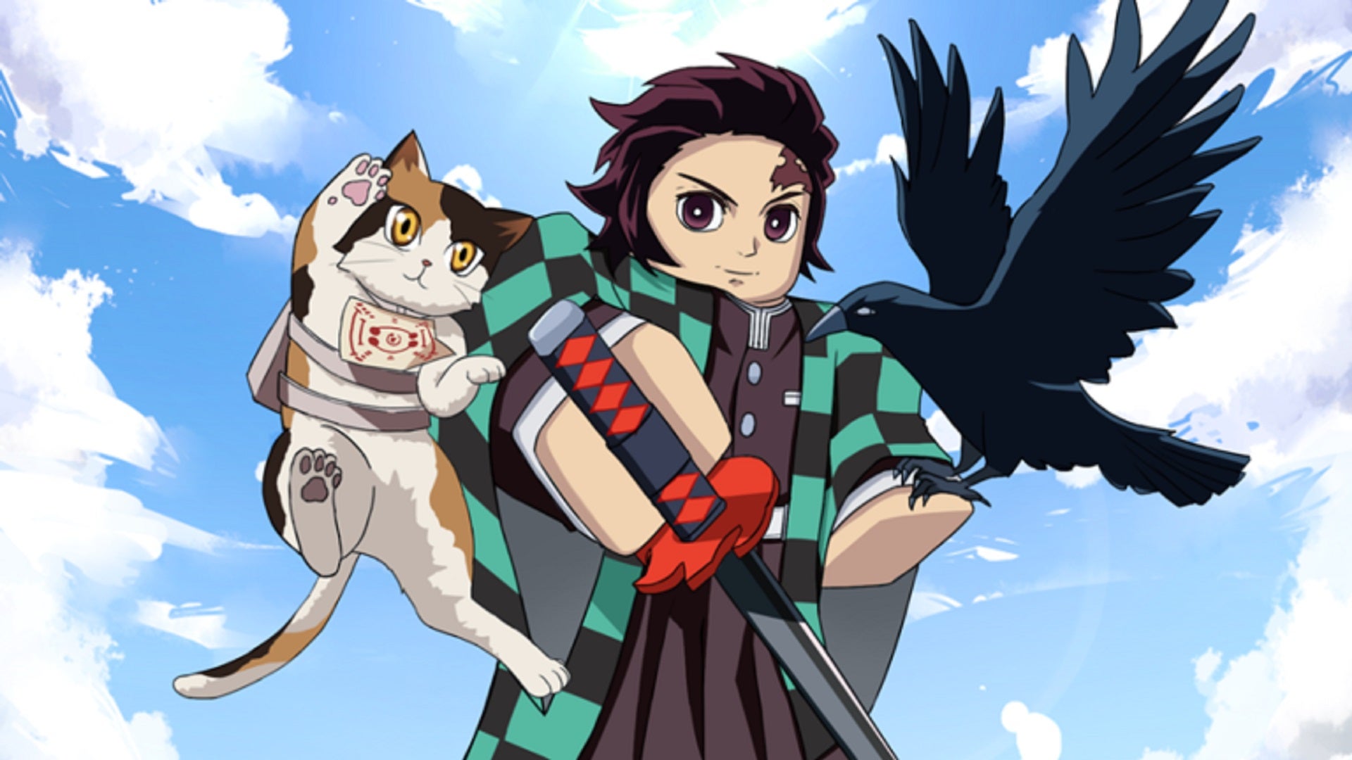 A Roblox header image for Demon Soul Simulator shows an anime character accompanied by a cat and a raven.