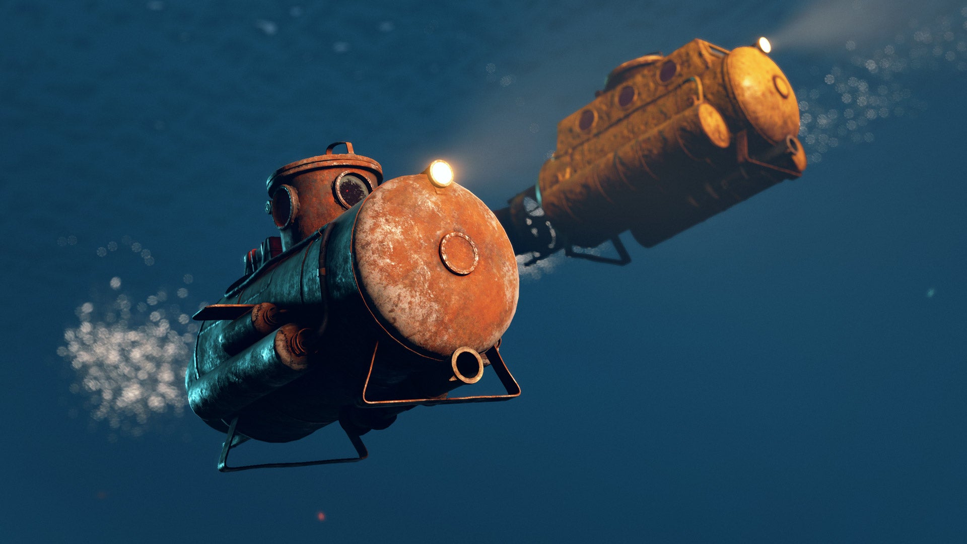rust submarine going deep