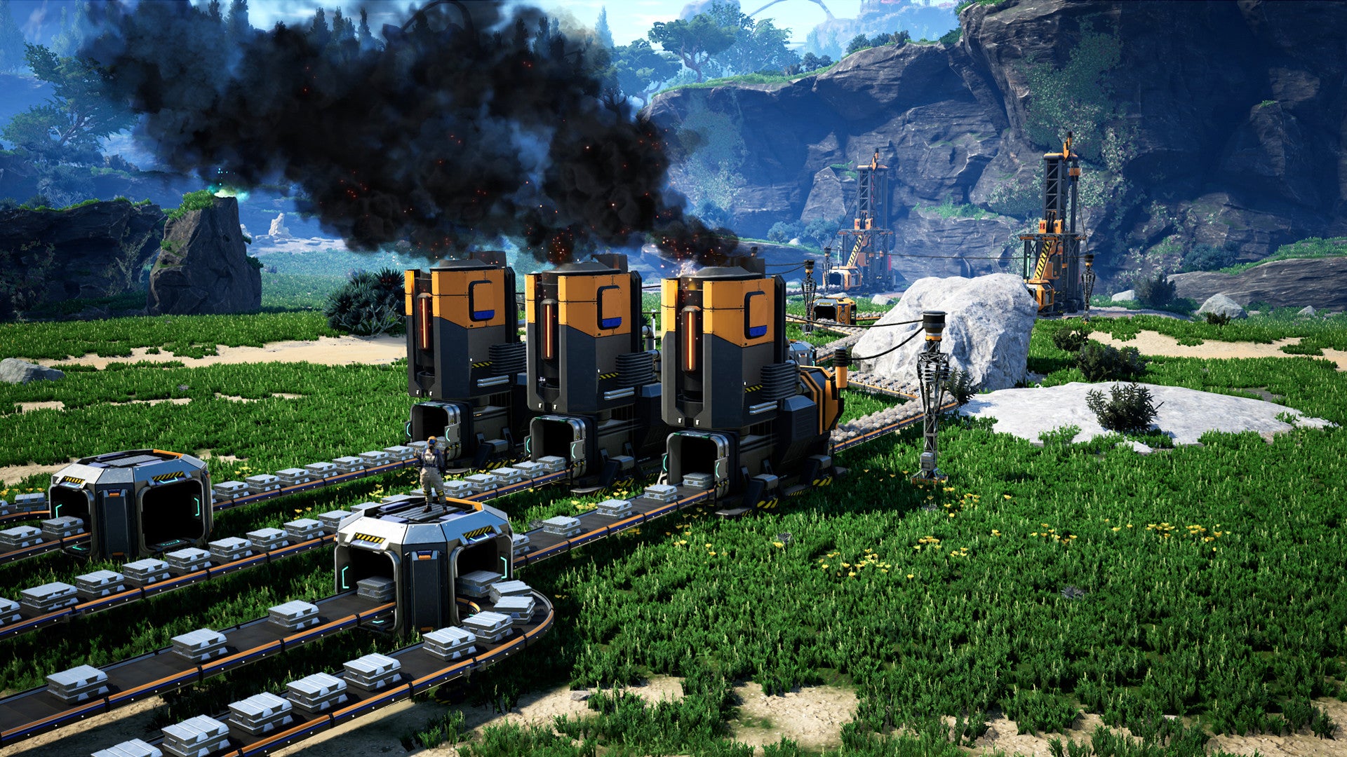Image for Satisfactory now lets you create blueprints and play in peaceful mode
