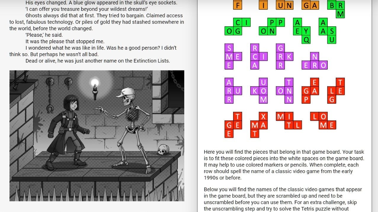 Image for PuzzleTales is a choose-your-own-brainteaser browser adventure with a demo