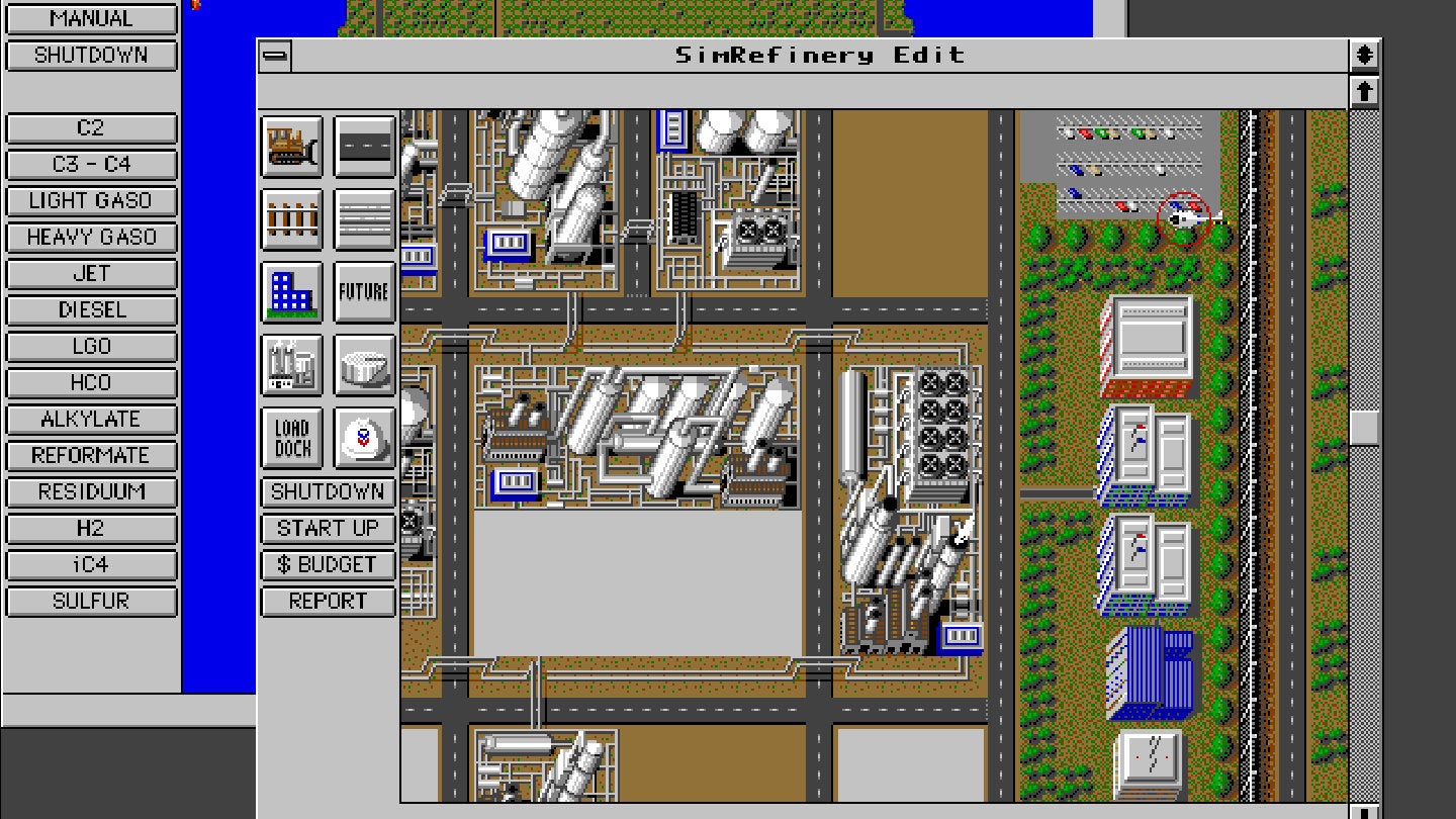 Image for Maxis' obscure business tool SimRefinery is now playable after 30 years