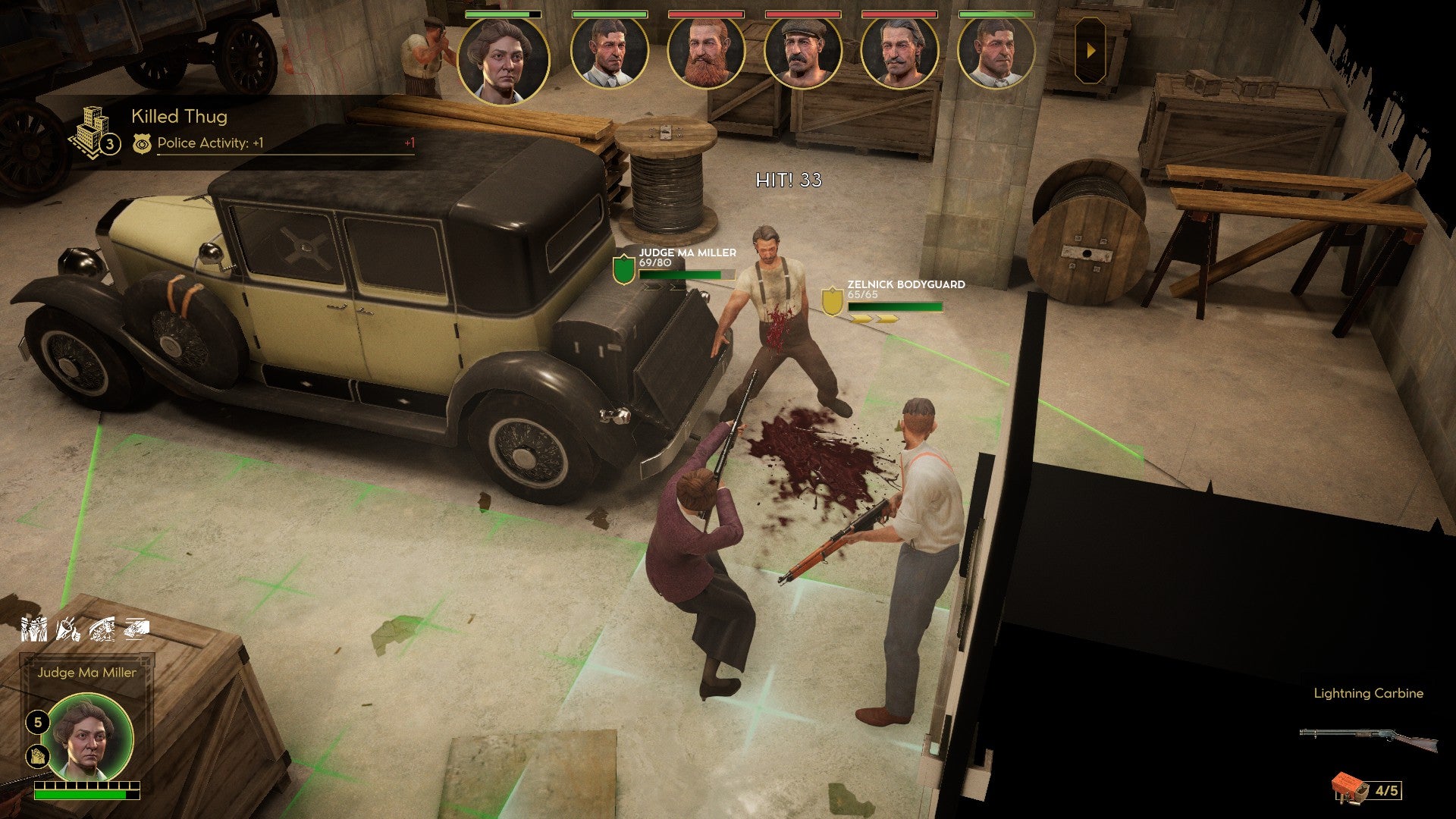 A thug gets killed in a car park in Empire Of Sin