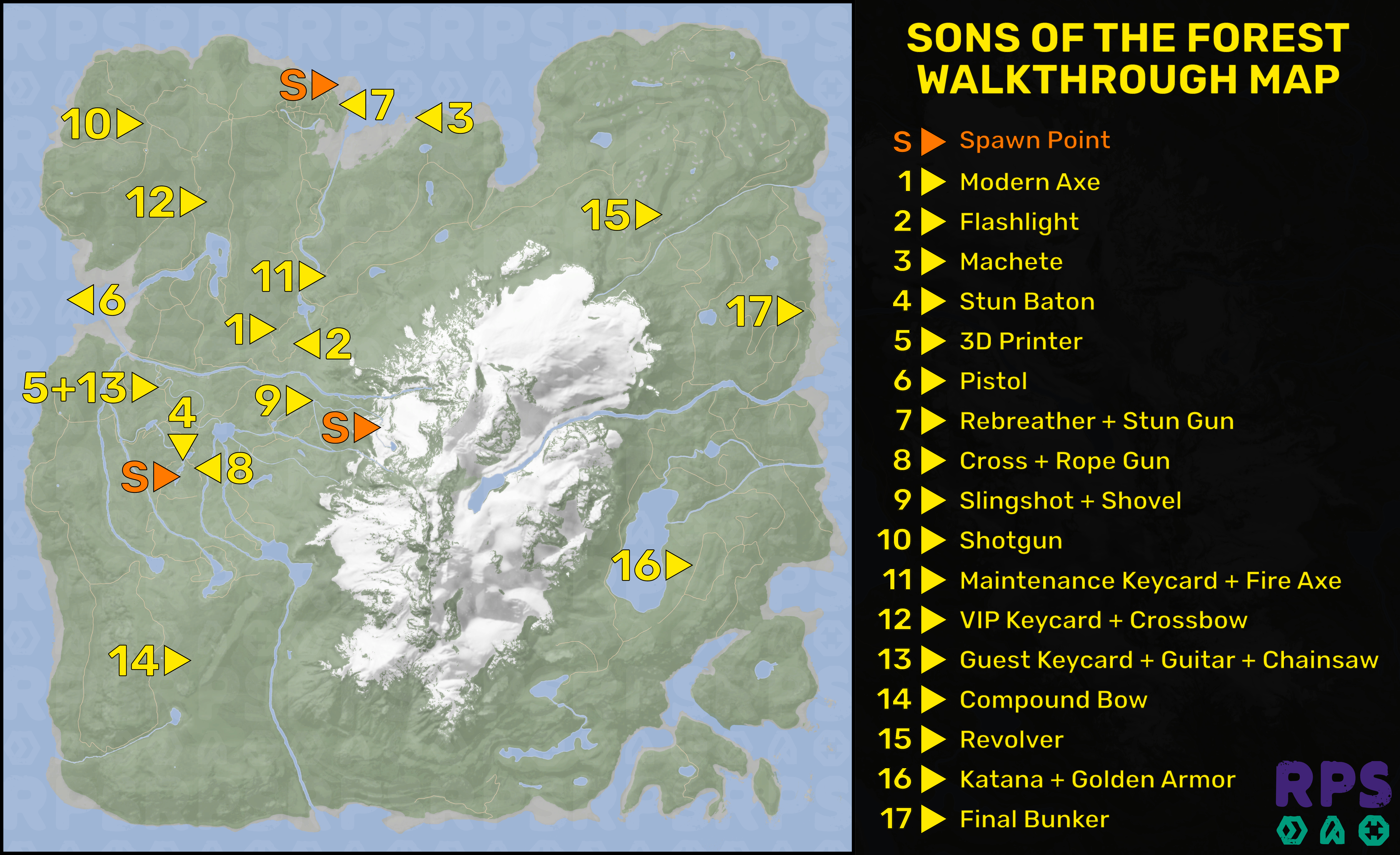 sons of the forest map