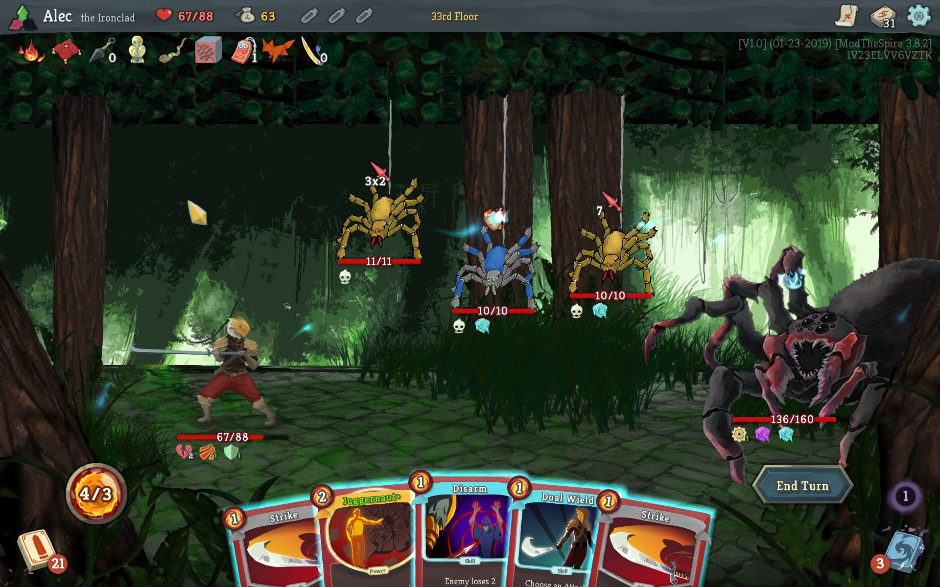 Image for Slay The Spire's Jungle mod adds a whole new act (with lions and spiders)