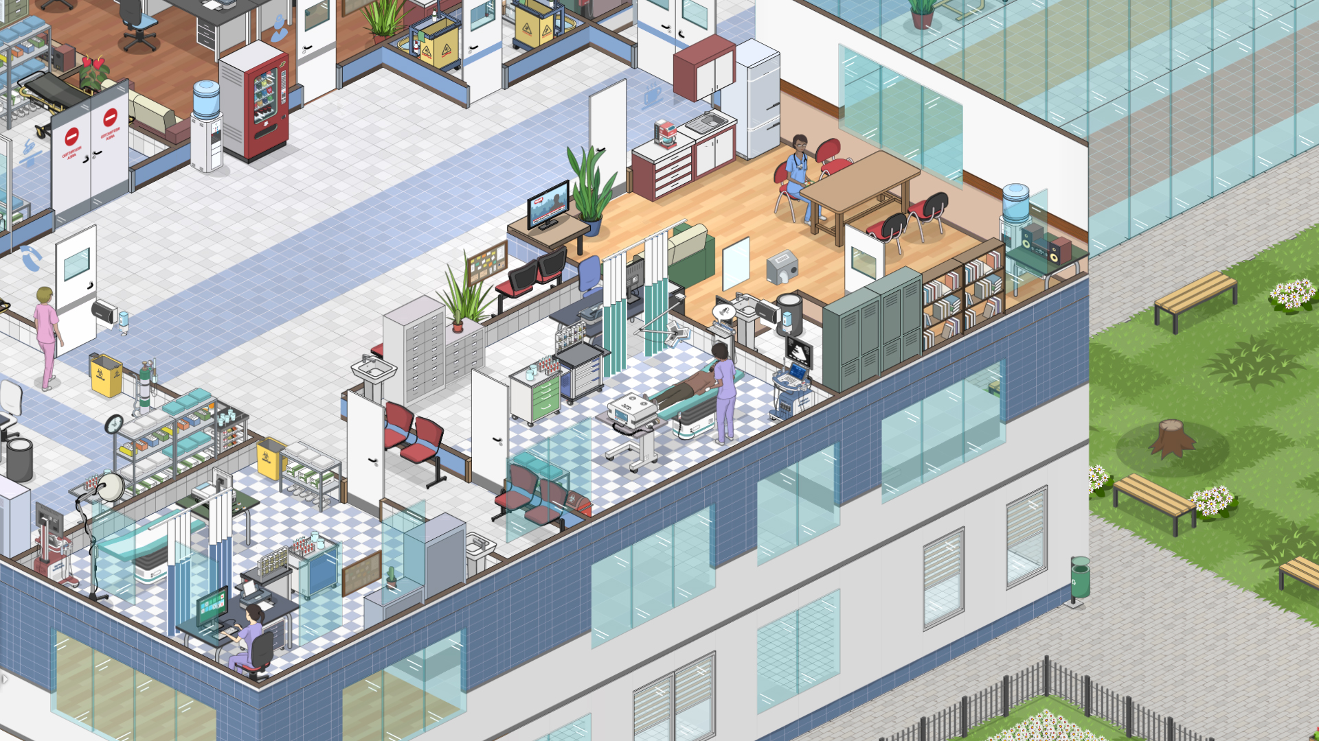download games like two point hospital