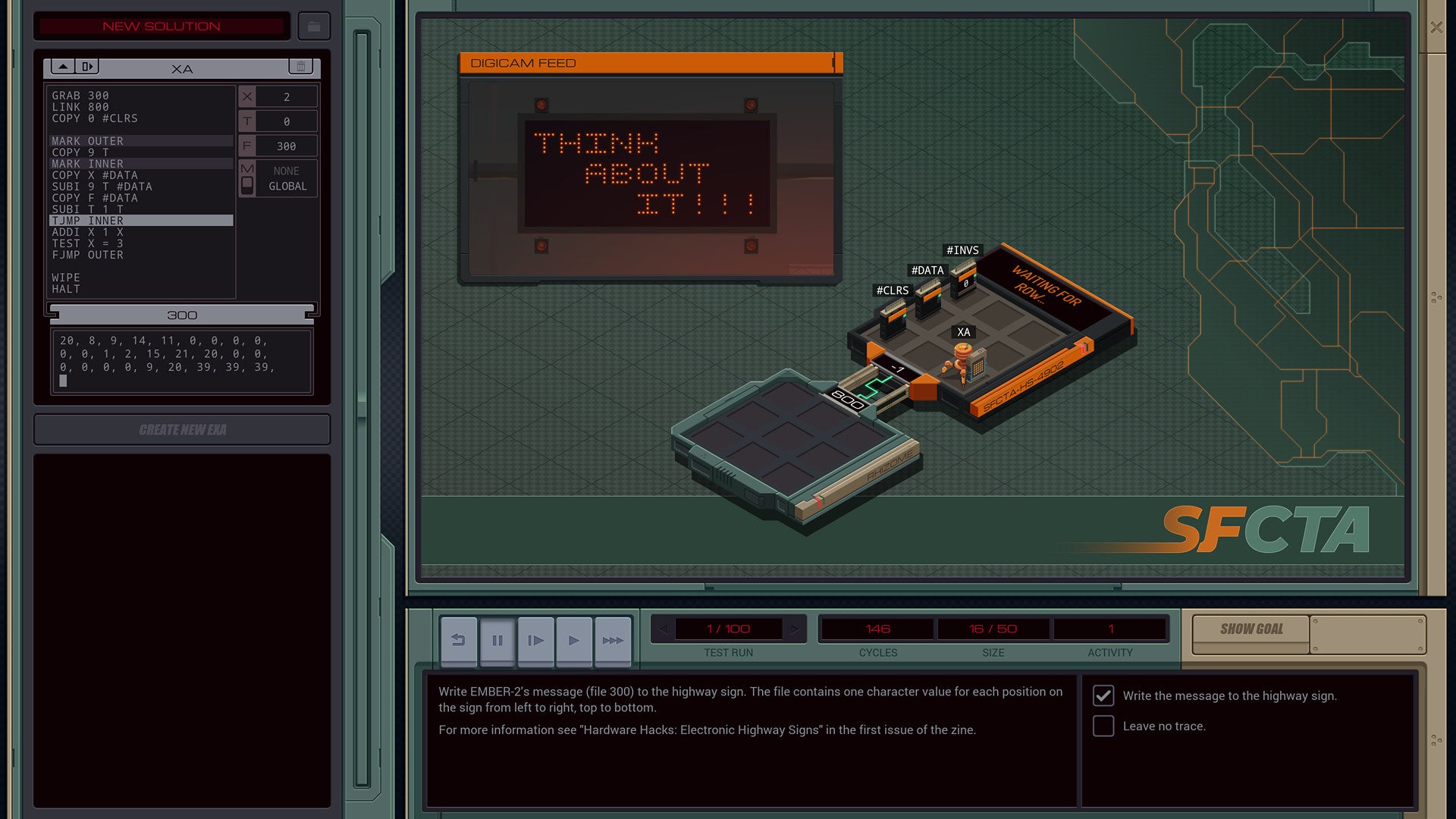 Image for Hack the planet in Exapunks from Opus Magnum & Shenzhen I/O studio Zachtronics
