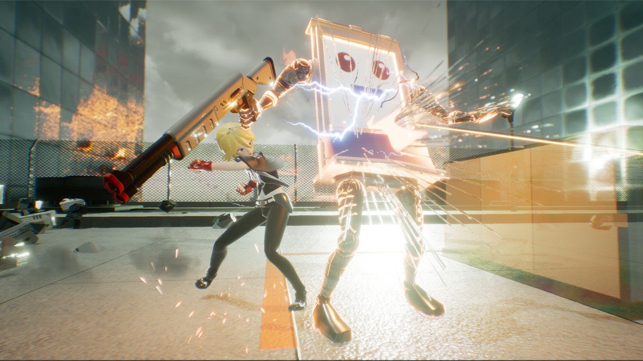 Image for Businesslike robo-brawler Assault Spy clocks out of early access today