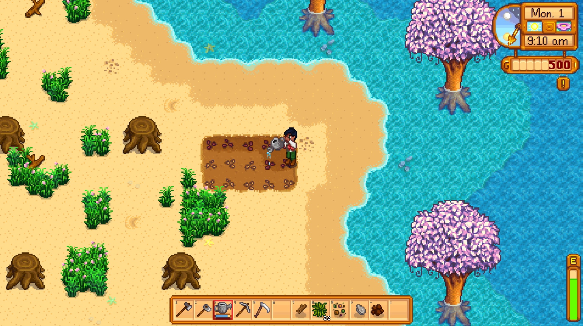 how to stardew valley shaking trees