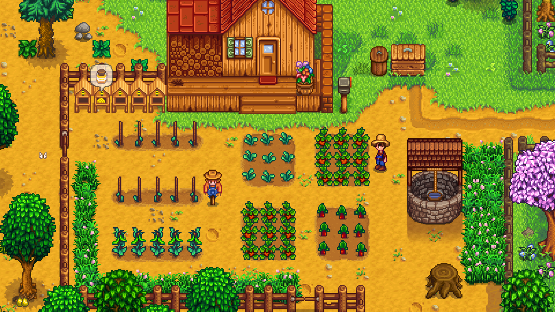 Farming in a Stardew Valley screenshot.