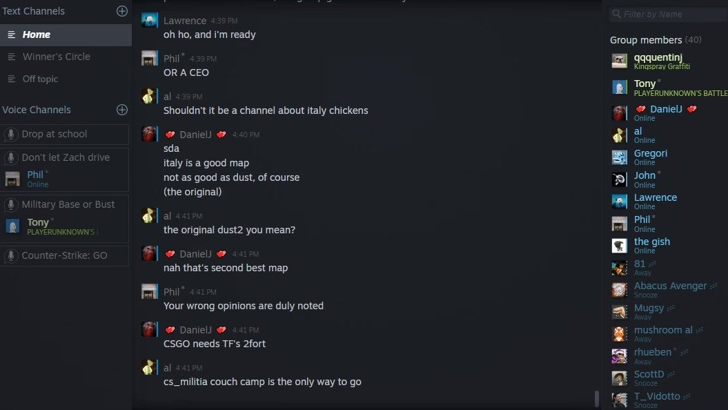 Image for Steam introducing optional chat filters for profanity and slurs