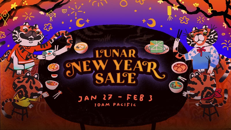 Promo art for the Steam Lunar New Year Sale.