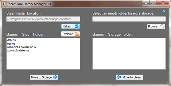 how to move steam install folder