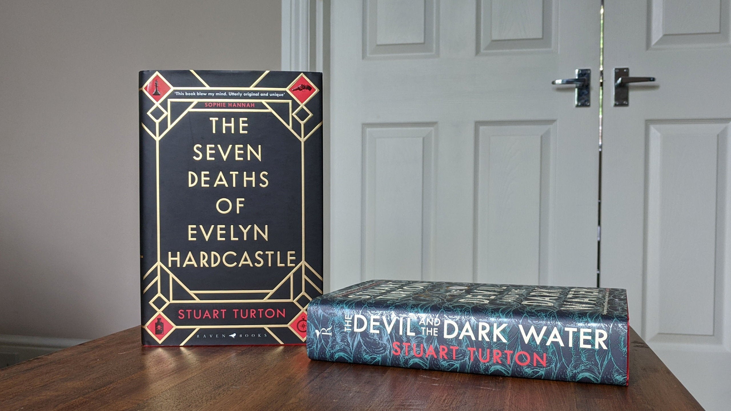 Stuart Turton's books The Seven Deaths Of Evelyn Hardcastle and The Devil In The Dark Water