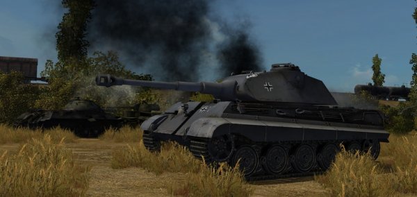 modern battle scene tank