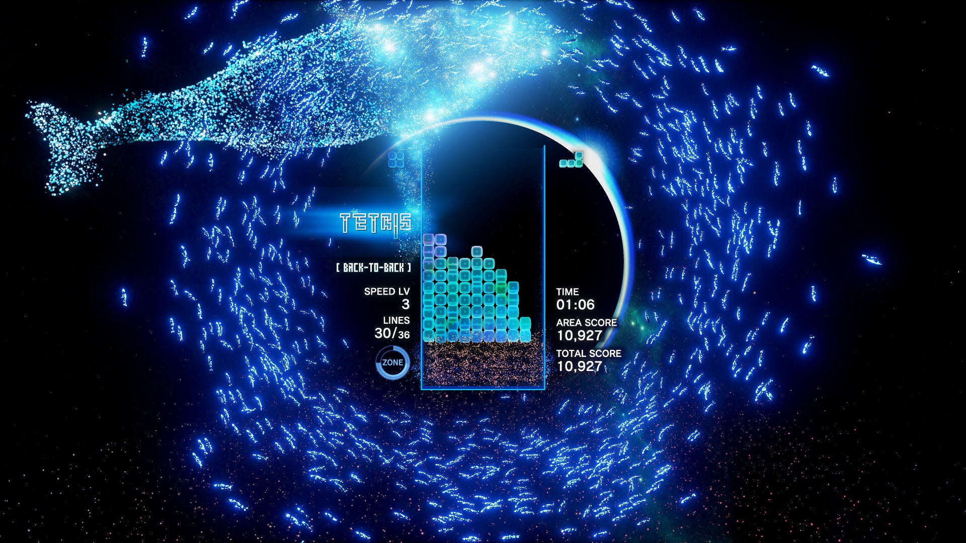 Image for Tetris Effect's trippy tetrominoes tumble onto PC next week