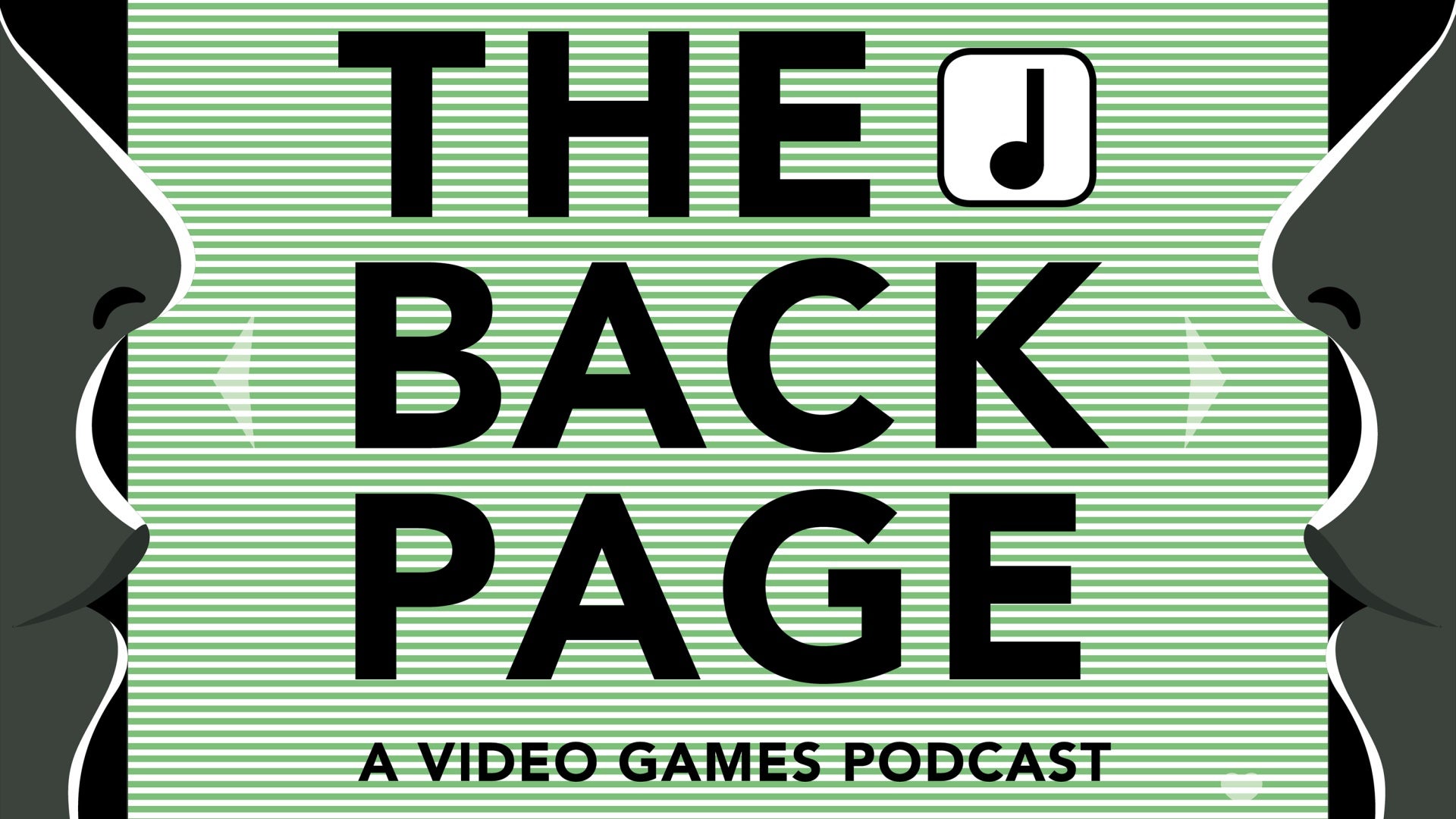 The logo for The Back Page podcast.