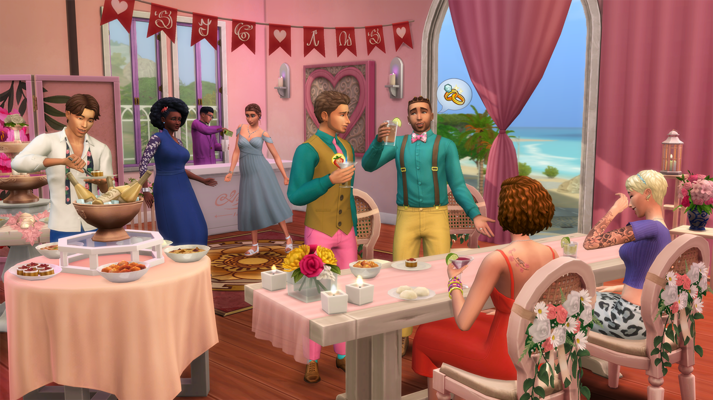 Homophobic laws mean The Sims 4's My Wedding Stories pack