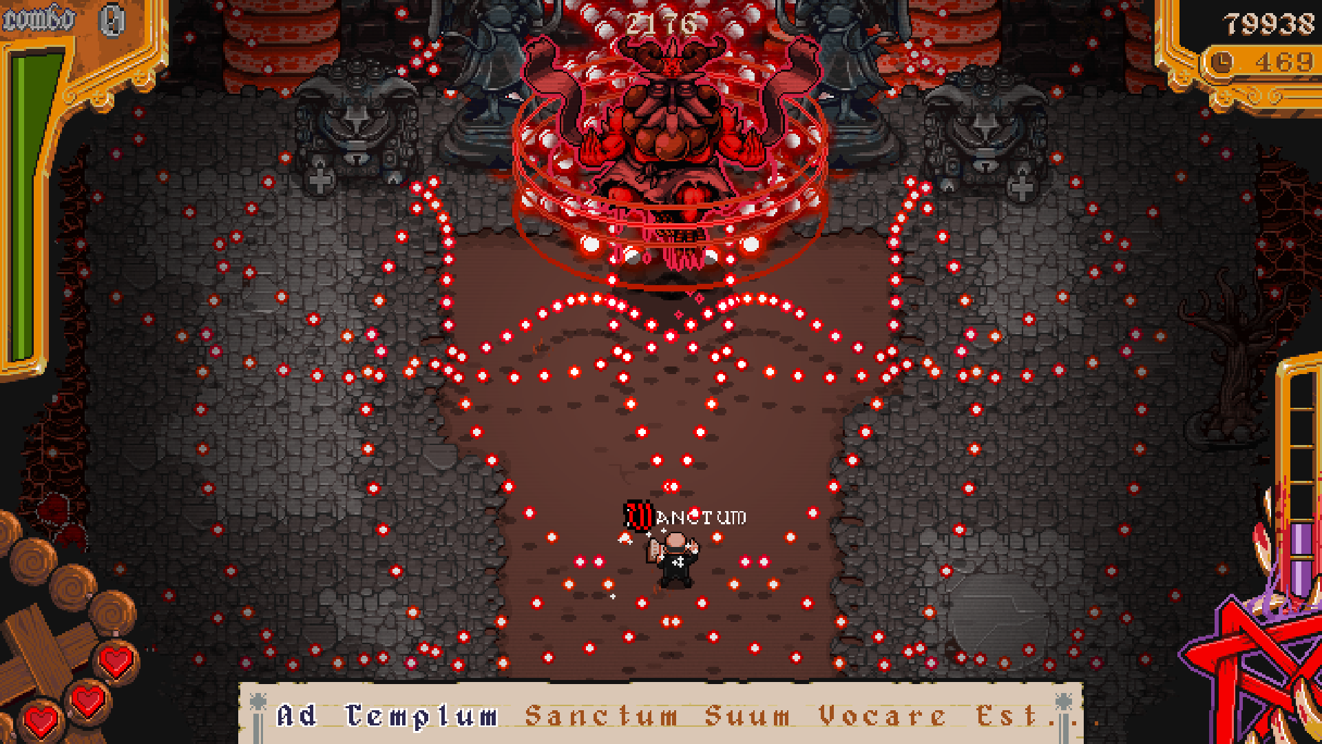 Image for The Textorcist is a bullet hell type 'em up