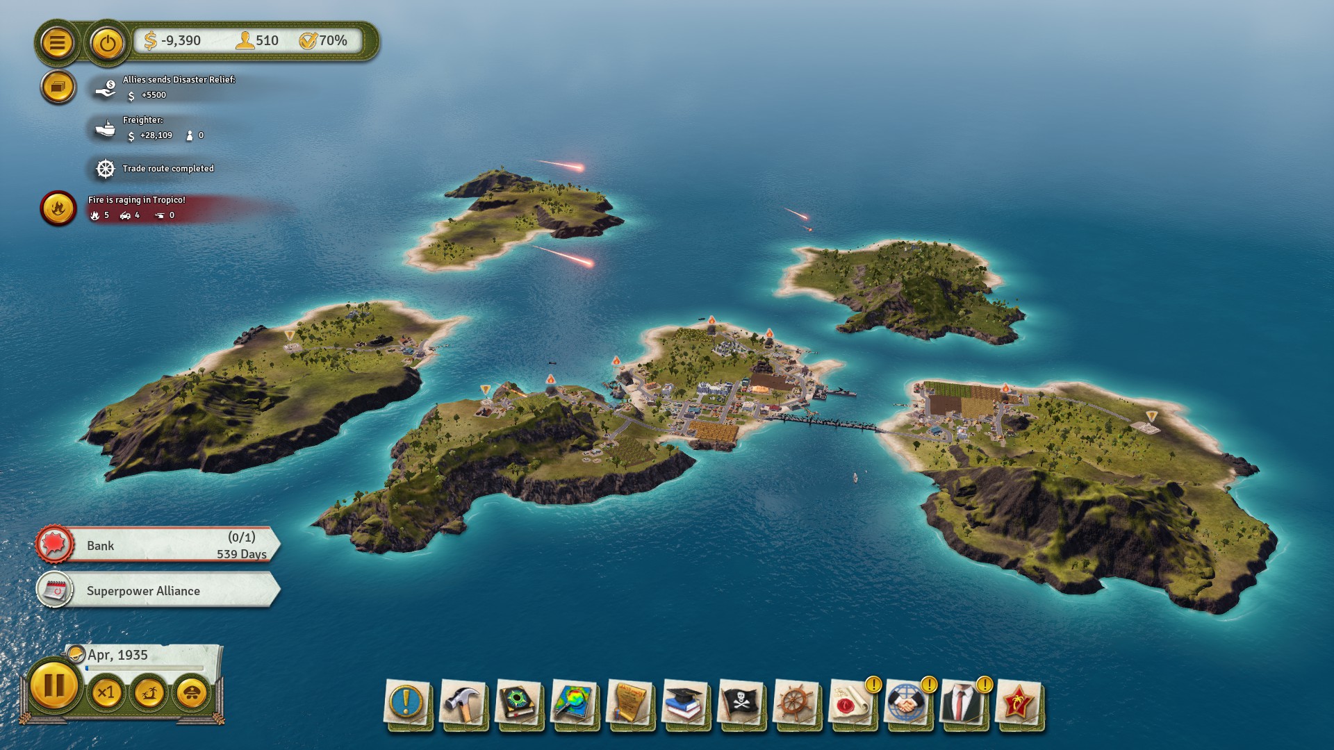 is there a max build limit on tropico 1