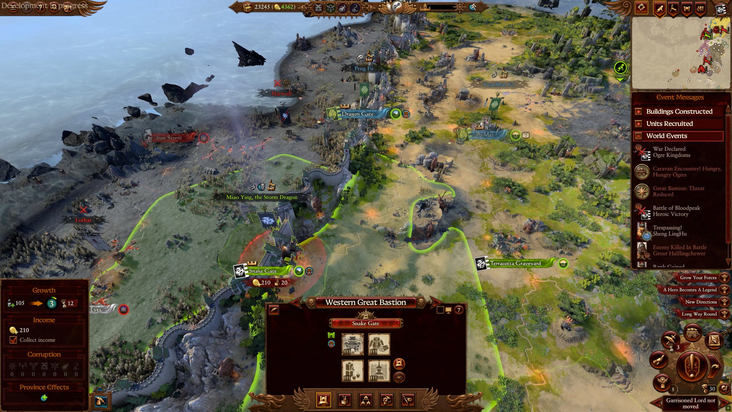 A top down view of the Western Great Bastion in Total War: Warhammer 3