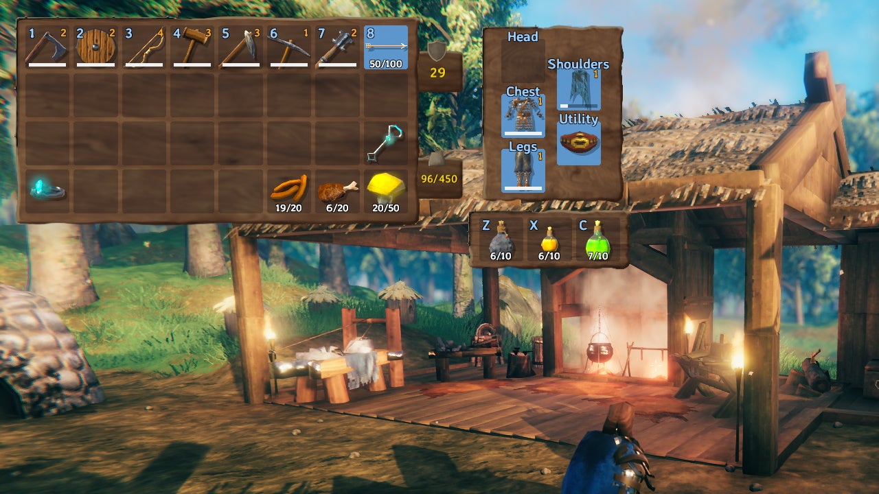 A look at the equipment slots mod for Valheim.