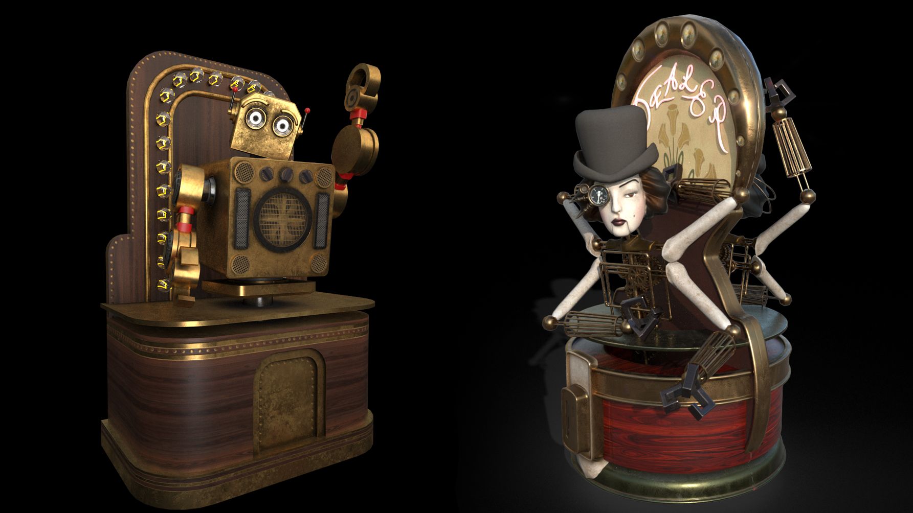 Image for Occupy White Walls adds creepy clockwork vendors and portals linking galleries