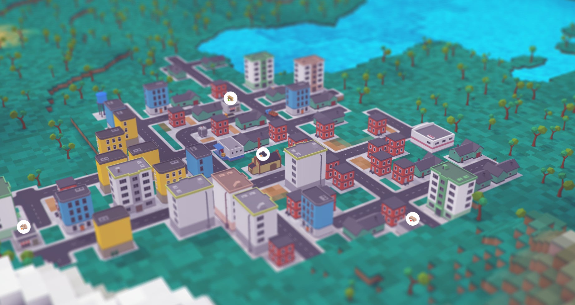Image for Turn adorable forests into equally cute train yards in Voxel Tycoon