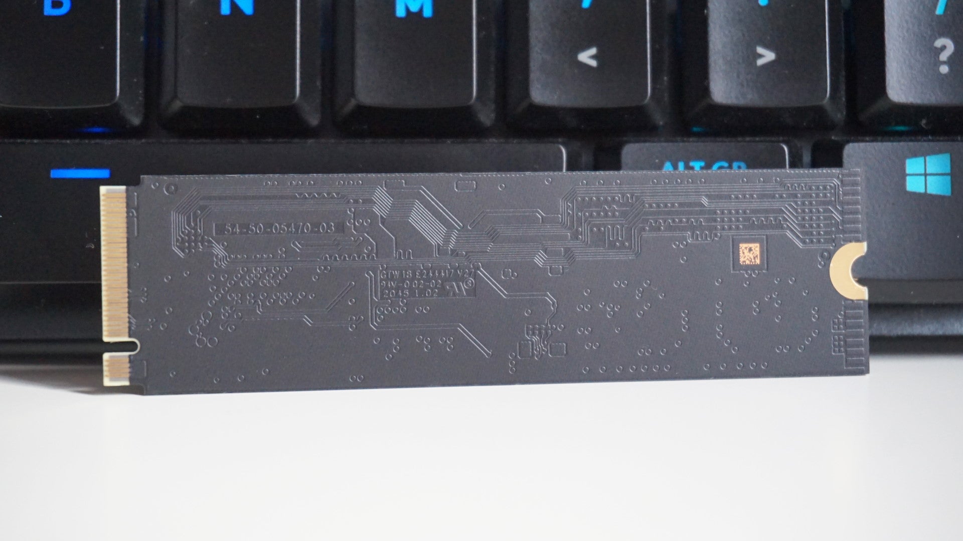 A photo of the WD Black SN850 NVMe SSD.
