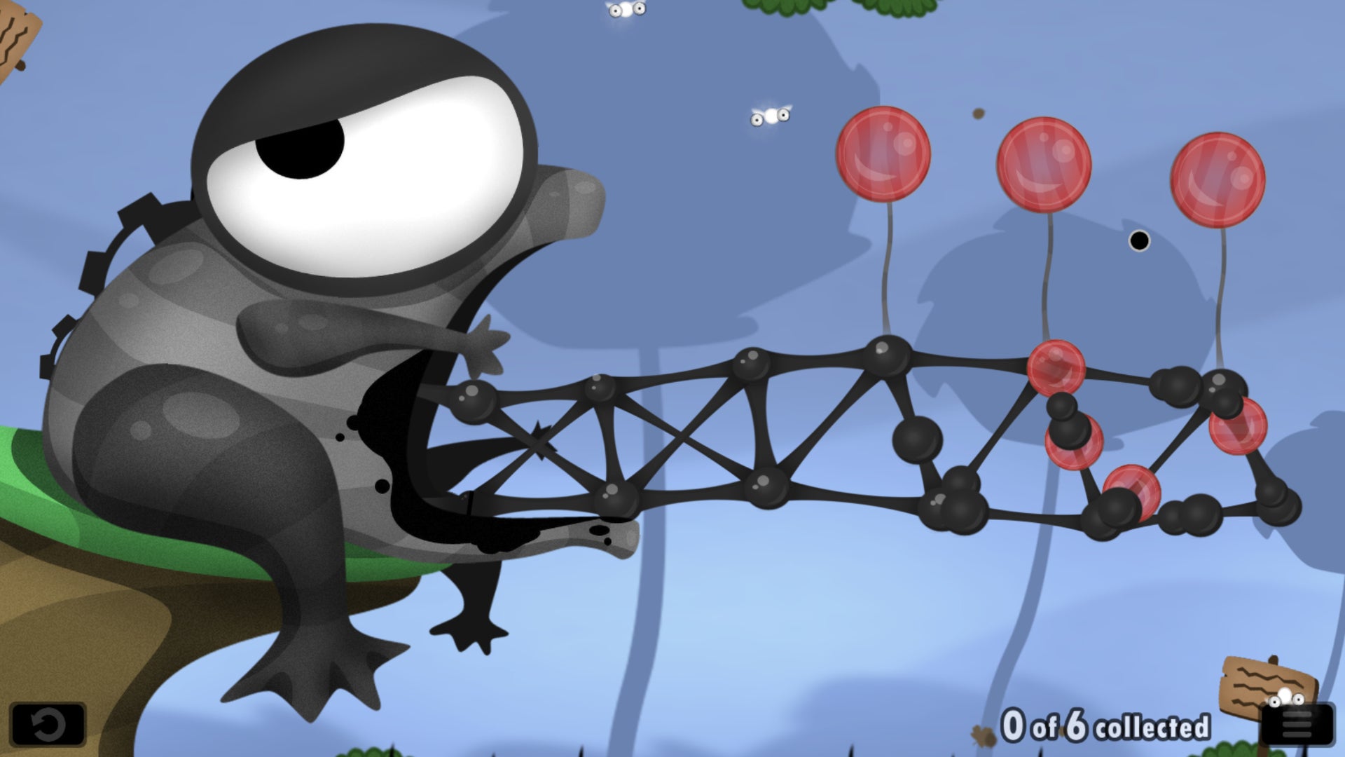 Fisty's Bog is a level in World Of Goo where the player must create a bridge of Goo balls from Fisty's mouth, and keep it aloft using Balloon Goo.